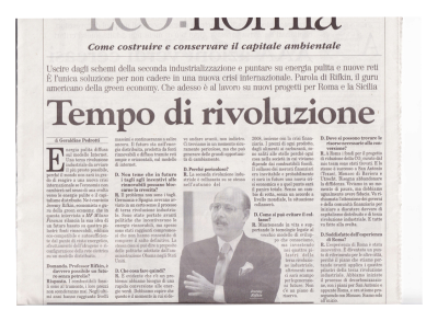 Jeremy Rifkin - interventi (italiano)